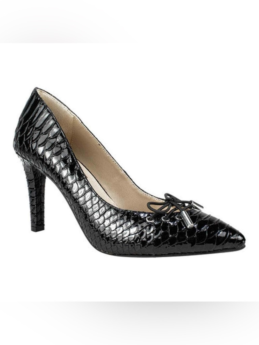 NWOB | Rialto | Black Pointed Toe High Heels with Bow | Size 8